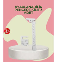 Cam Pencere Açılma Kontrol Kilidi Kolay Montaj 3 lü