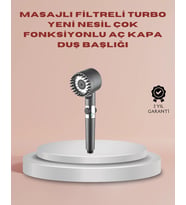 Filtreli Masaj Özellikli Duş Başlığı Aç Kapa Tuşlu