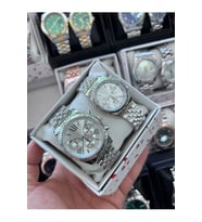 Gümüş Renk Premium Çift Sevgili Saatleri