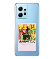 Redmi Note 12 4G Uyumlu Chainsaw Man Anime Desenli Şeffaf Telefon Kılıfı