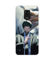 Xiaomi Redmi Note 9S - Redmi Note 9 PRO Uyumlu Chainsaw Man Tasarımlı Şeffaf Telefon Kılıfı