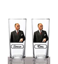 Kişiye Özel 2'li Atatürk Rakı Bardağı