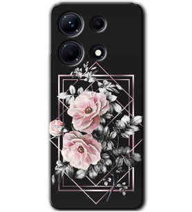 İnfinix Note 30 Pro Kılıf HD Desen Baskılı Kılıf - Retro Çiçek 1