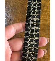 EN3 CM SARI VARAKLI DESENLİ ŞERİT DİKİŞ GİYİM AKSESUARI 1 METRE