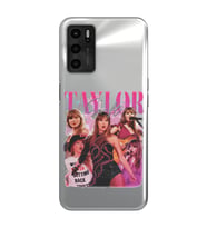 Oppo A55 Uyumlu Taylor Swift Desenli Şeffaf Telefon Kılıfı