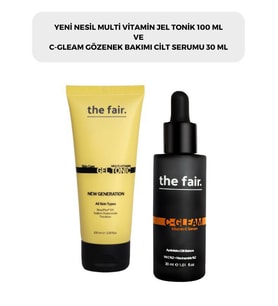 the fair. Multi Vitamin Jel Tonik 100 ml ve C-gleam Gözenek Bakımı Cilt Serumu 30 ml 