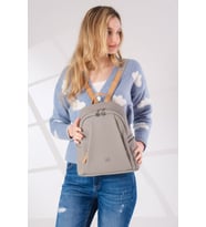 Just Polo Kadın Ayarlanabilir Askılı Çok Bölmeli Sırt Çantası PBU4040 (Gri)