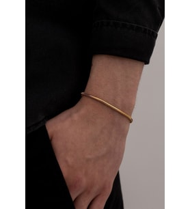 Sarp Model Unisex Sarı Renk Çelik Bileklik