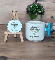 Yeni Yıl Hediyesi Seti Kupa Bardak T Kulplu ve Anahtarlık Yılbaşı Hediyesi (Model 3)