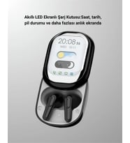 Şık Akıllı ve Güçlü: LED Ekranlı Kablosuz Kulaklık Seti