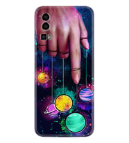 General Mobile GM 23 Kılıf Silikon Desen Özel Seri Finger planet 1740