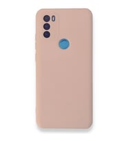 General Mobile Gm 21 Plus Kılıf Nano İçi Kadife Silikon - Pudra