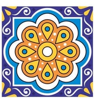 Destina Ahşap Mandala Boyama Seti- Ahşap Boyama-Model 195 - 23cm*23cm