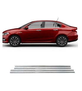 Fiat Egea Sedan Krom Cam Çıtası Takımı Paslanmaz Çelik