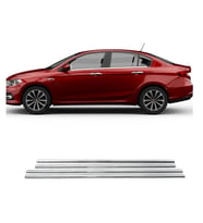Fiat Egea Sedan Krom Cam Çıtası Takımı Paslanmaz Çelik