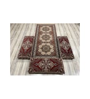 Saray Halı Yün Şark Köşesi Takımı 95X200 Yolluk 3 Sedir Yastık
