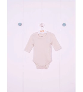 Kidaxi Uzun Kollu Çıtçıtlı Bebek Body (Ekru)