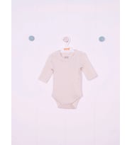 Kidaxi Uzun Kollu Çıtçıtlı Bebek Body (Ekru)