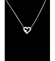 💖 925 Ayar İthal Gümüş Minimalist Kalp Kolye  Zirkon Taşlı İnce Zincir  Özel Tasarım Hediyelik