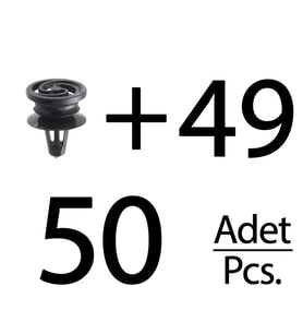 Seat, İbiza, Volkswagen için Döşeme Klips- 50 Adet