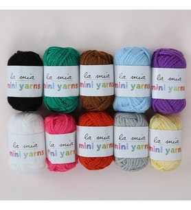 La Mia Mini Yarns 10 lu Paket 10gr Renkli El Örgü