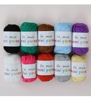 La Mia Mini Yarns 10 lu Paket 10gr Renkli El Örgü