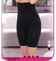 Siyah Kadın Göğüs Altı Yüksek Bel Uzun Paçalı Toparlayıcı Korse S-XL 2007