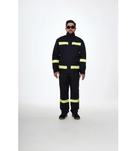 Projacket Alev Almaz Yangın Koruma İş Güvenlik Takımı SMY-10031 Yüksek Koruma