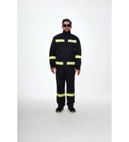 Projacket Alev Almaz Yangın Koruma İş Güvenlik Takımı SMY-10031 Yüksek Koruma