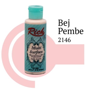 Multi Surface 2146 Bej Pembe Akrilik Boya 120 Cc