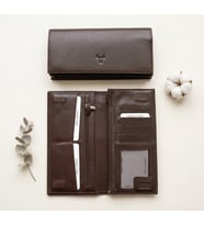%100 Hakiki Deri Unisex Model Telefon Koymalı Büyük Boy Cüzdan ve El Portföyü 19,5*9,5 cm