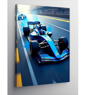 Kanvas Tablo Formula 1 Yarışında Hız