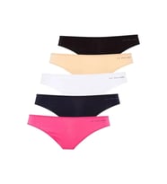 U.S. Polo Assn. Kadın 5'li Kıl Lastikli Slip (Lacivert-Fuşya-Ten-Beyaz-Siyah) (Çok Renkli)