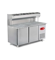 Empero EMP.150.80.01-PSYG Pizza ve Salata Hazırlık Buzdolabı-Granit tablalı-2 Kapılı