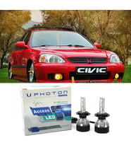 Honda Civic İes Led Xenon Uzun Kısa Far Ampulü H4 Access Yeni Seri Beyaz 1996-2004