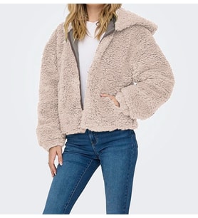 Peluş Özel Tasarım Şık Ceket (Krem)