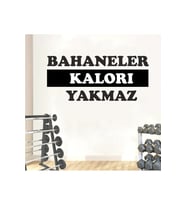 efekt reklam Spor Fitness Salonu Motivasyon Sözü Dekoratif Sticker Duvar Çıkartması d2775