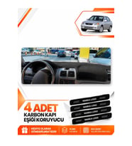 HYUNDAİ ACCENT ADMİRE-MİLENİUM (2000-2006) Uyumlu Ön Torpido Koruma Kılıfı Halısı - Siyah
