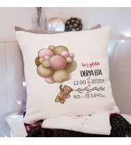Yeni Doğan ( Hoşgeldin Bebek)  Kız Bebek Yastığı Kişiye Özel