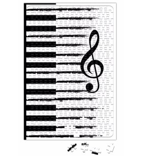 Piyano Müzik Notaları Puzzle 240 Parça Yapboz