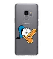 Samsung Galaxy S9 Kapak Donald Duck Tasarımlı Şeffaf Silikon Kılıf