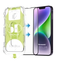 Microsonic Apple iPhone 16e Magic Uygulama Aparatlı Tam Kapatan Ekran Koruyucu Siyah