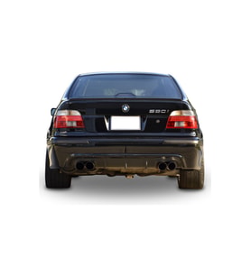Bmw 5 Serisi E39 (1995 - 2004)  Uyumlu Çift Çıkışlı  Arka Difüzör (Plastik)