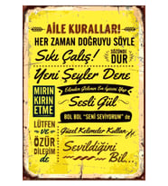 Ahşap MDF Poster (27x18cm)