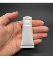 Beyaz Boş Krem Tüpü 20ml , Fliptop Kapaklı Merhem Tüpü ,  Beyaz Lipgloss Tüp 20 ml x 3 Adet