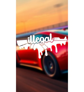İllegal Keleş 20x10 Jdm Yazı Araba-motosiklet Cam Etiket Sticker Beyaz Renk