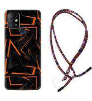INFINIX Hot 8 9 10 11S Hot 10 Play 10T Kılıf Boyun Asklı Rasta Silikon Zigzaglar 1651