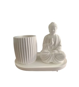 Buda Bardaklı Soya Mum Ve Tepsi Takımı