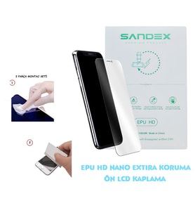 Lenovo VİPE X2 Uyumlu NANO Ekran Koruyucu Esnek ULTRA İnce - SANDEX - EPU HD