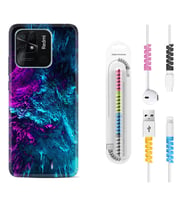 Xiaomi Poco X3 Pro M4 Pro X4 Pro C40 10C Kılıf Kablo Koruma Spiral Silikon Explosive 1734
